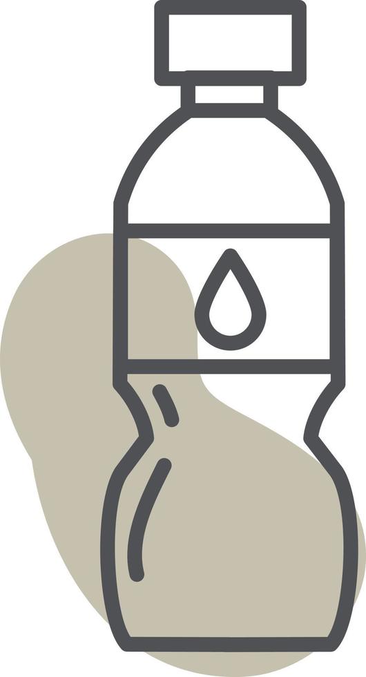 Water bottle, illustration, vector on a white background.