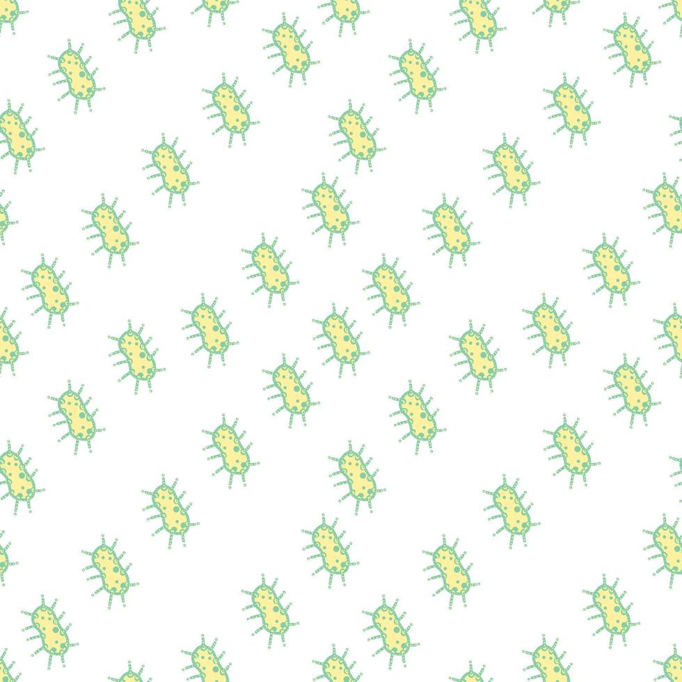 Background of viruses, illustration, vector on white background