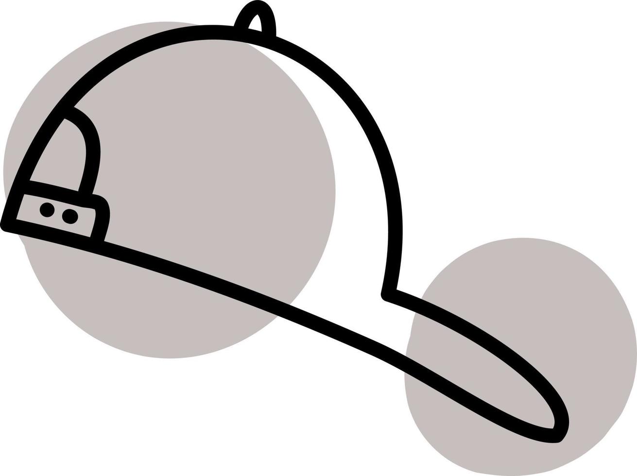 Fitness hat, illustration, vector, on a white background. vector