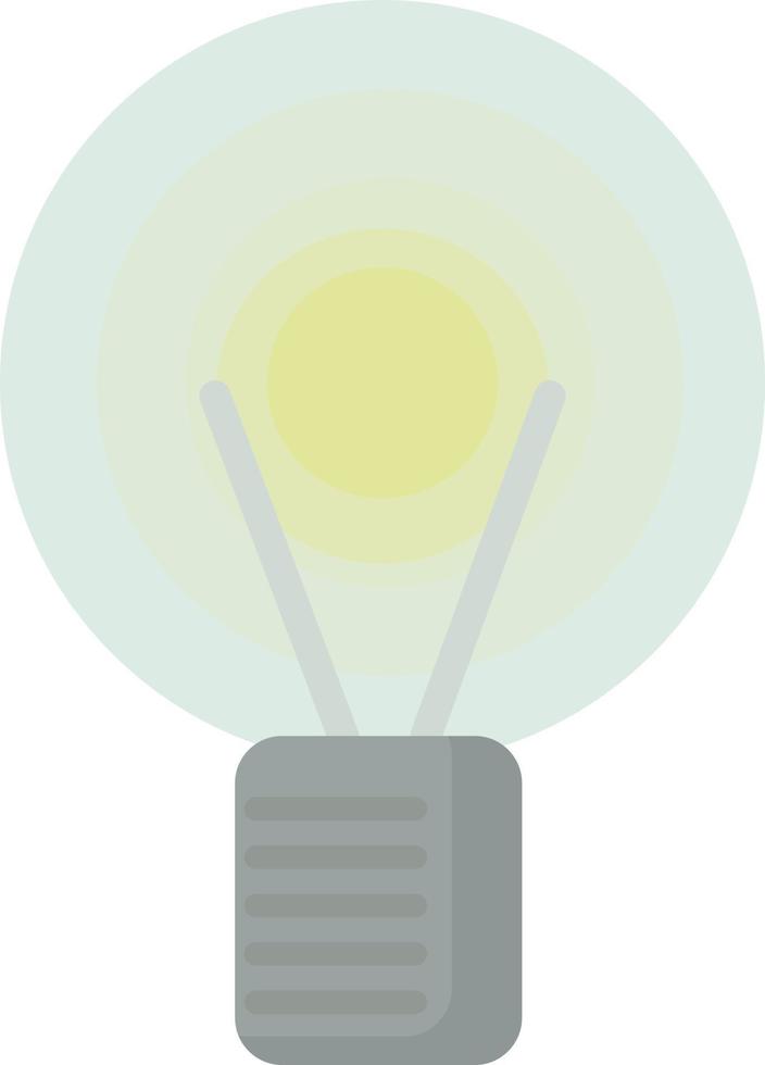 Light bulb, illustration, vector on white background.
