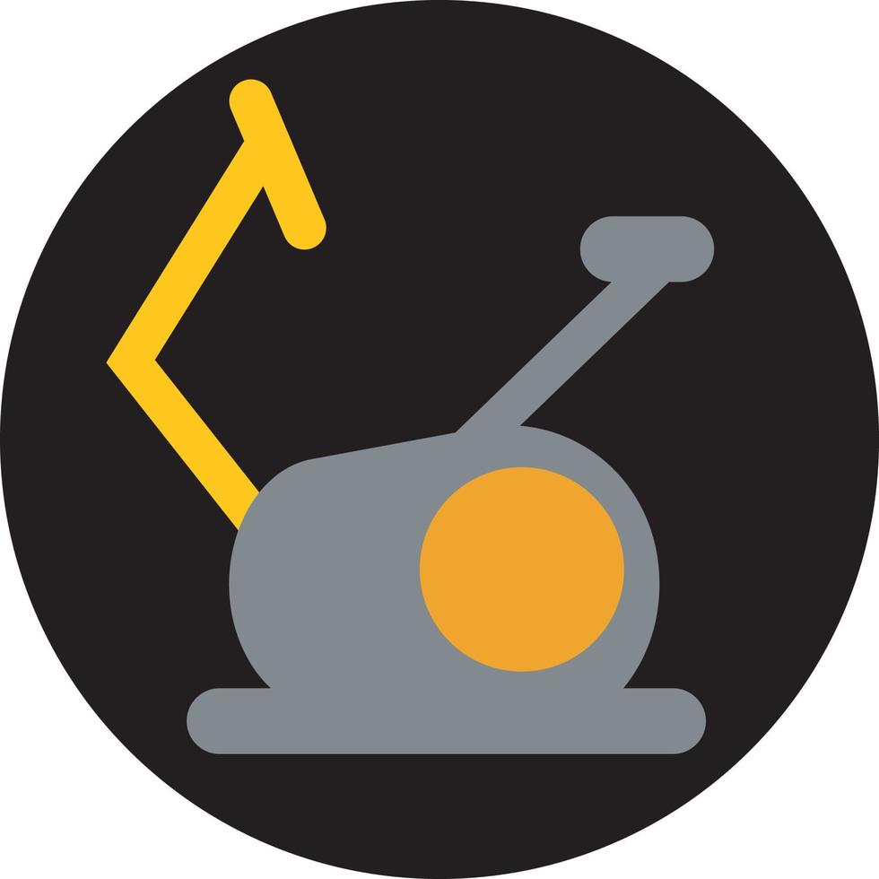 Gym bycicle, illustration, vector, on a white background. vector