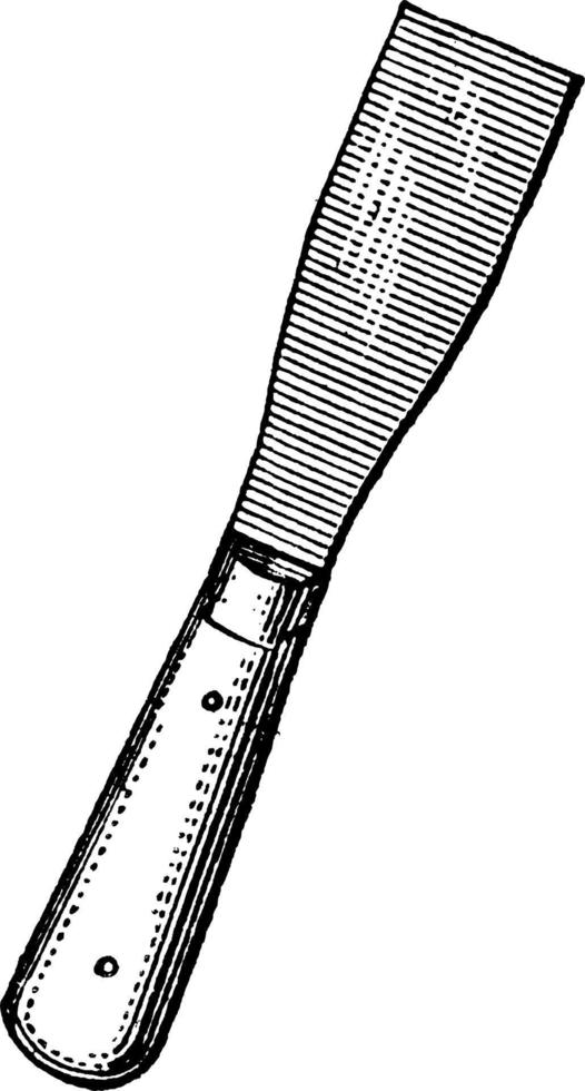 Putty Knife, vintage illustration. vector