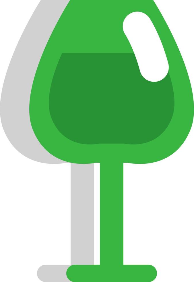 Hotel wine glass, illustration, vector on a white background.