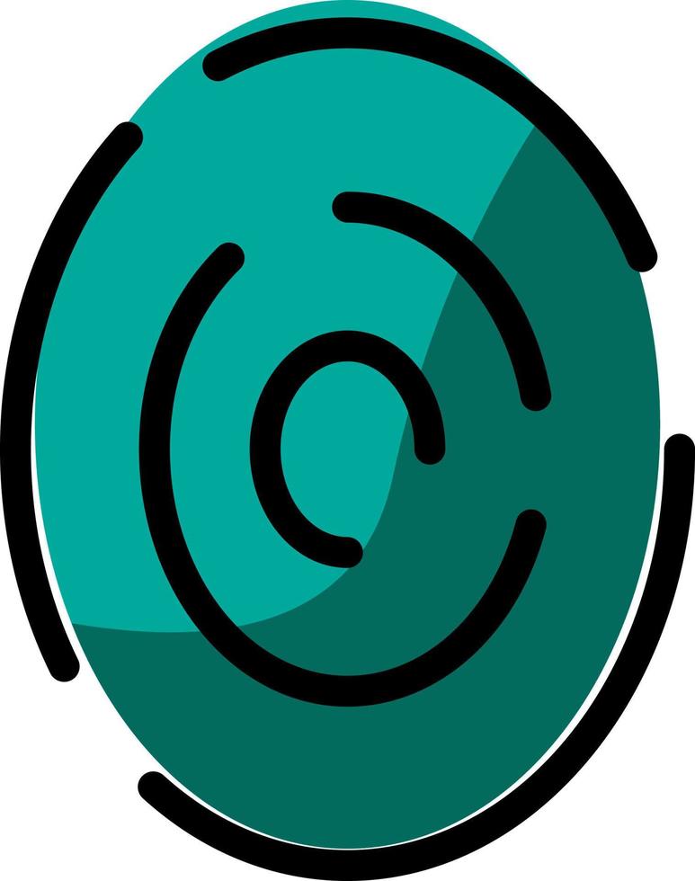 Mobile finger print, illustration, vector on a white background.