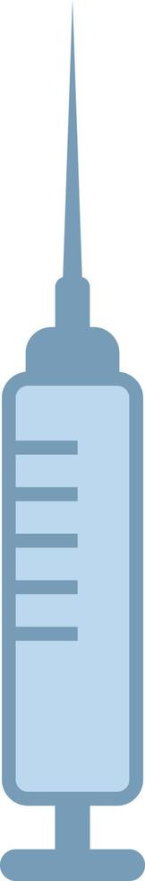 Dental syringe, illustration, vector on white background.