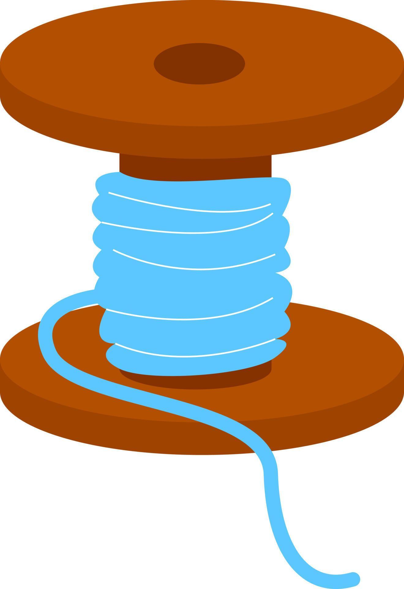 Blue strings, illustration, vector on white background 13592598 Vector