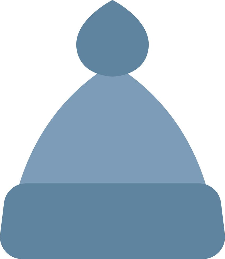 Blue hat, illustration, vector on white background.