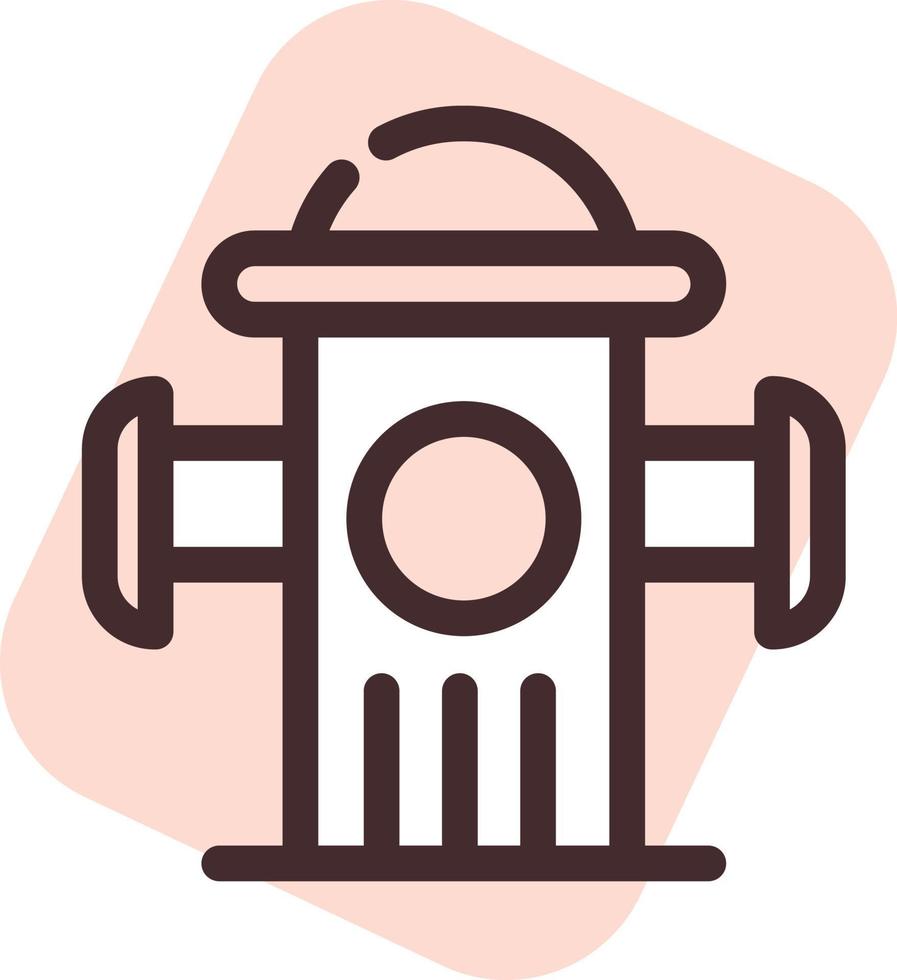 Water hydrant, illustration, vector on a white background.