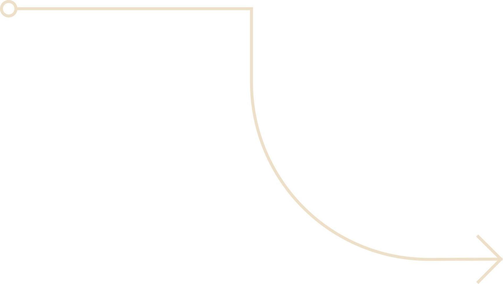 Minimal Thin Arrow Vector Illustration