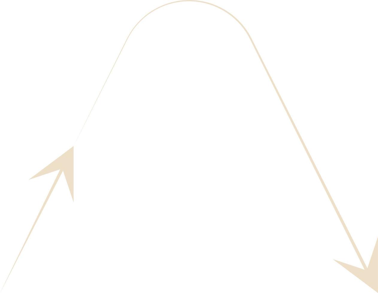 Minimal Thin Arrow Vector Illustration