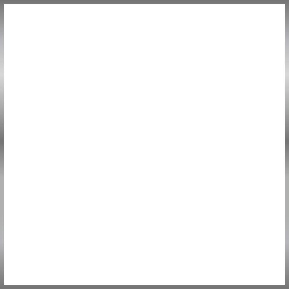 Silver Rectangle Border Frame Vector Illustration