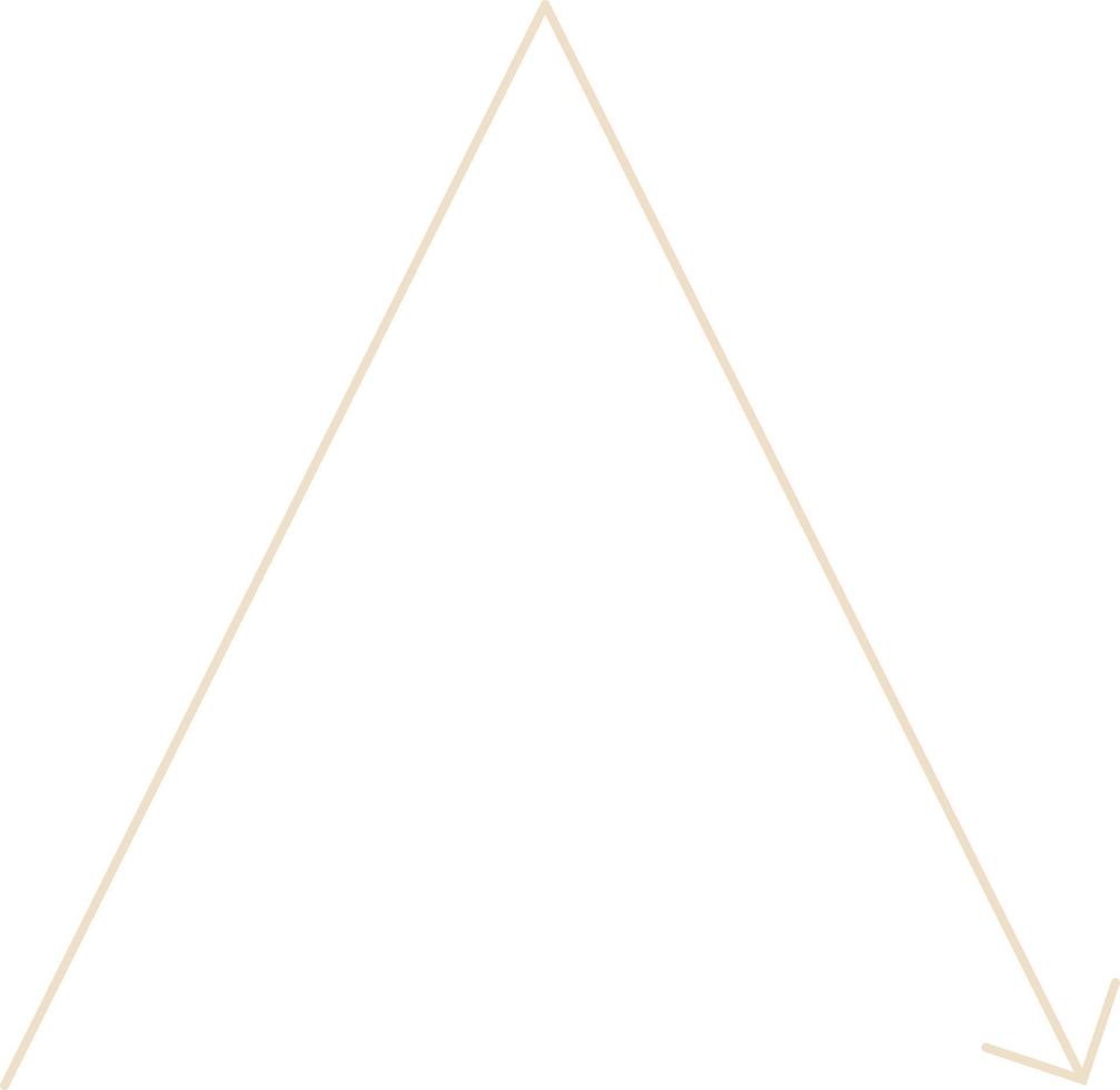Minimal Thin Arrow Vector Illustration