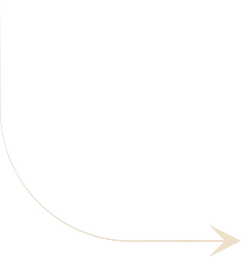 Minimal Thin Arrow Vector Illustration