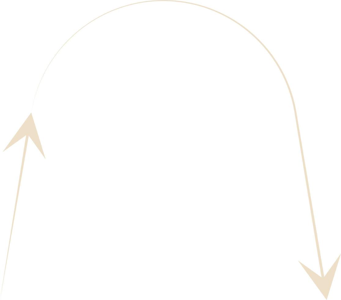 Minimal Thin Arrow Vector Illustration