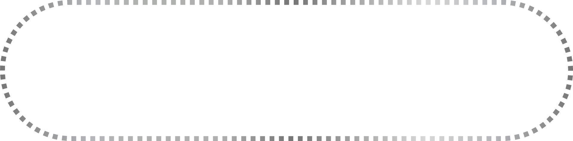 Silver Rectangle Border Frame Vector Illustration