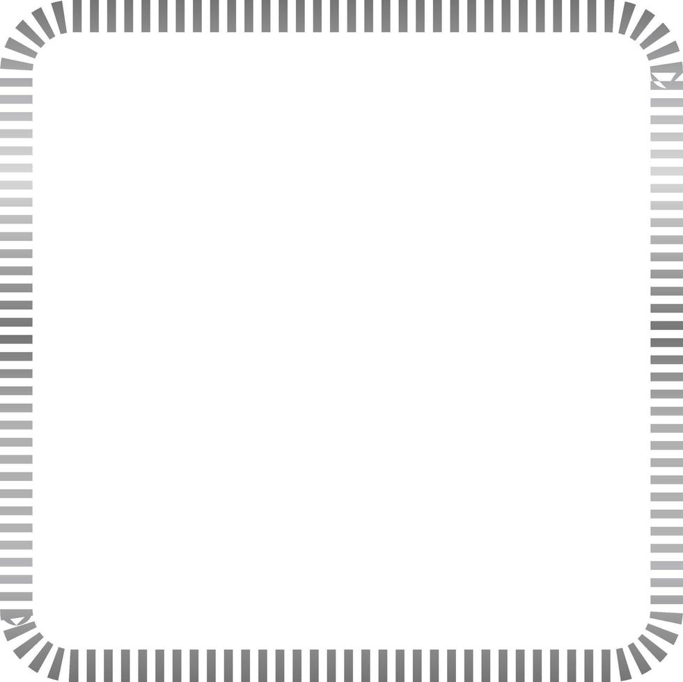 Silver Rectangle Border Frame Vector Illustration