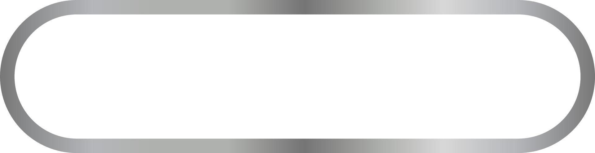 Silver Rectangle Border Frame Vector Illustration