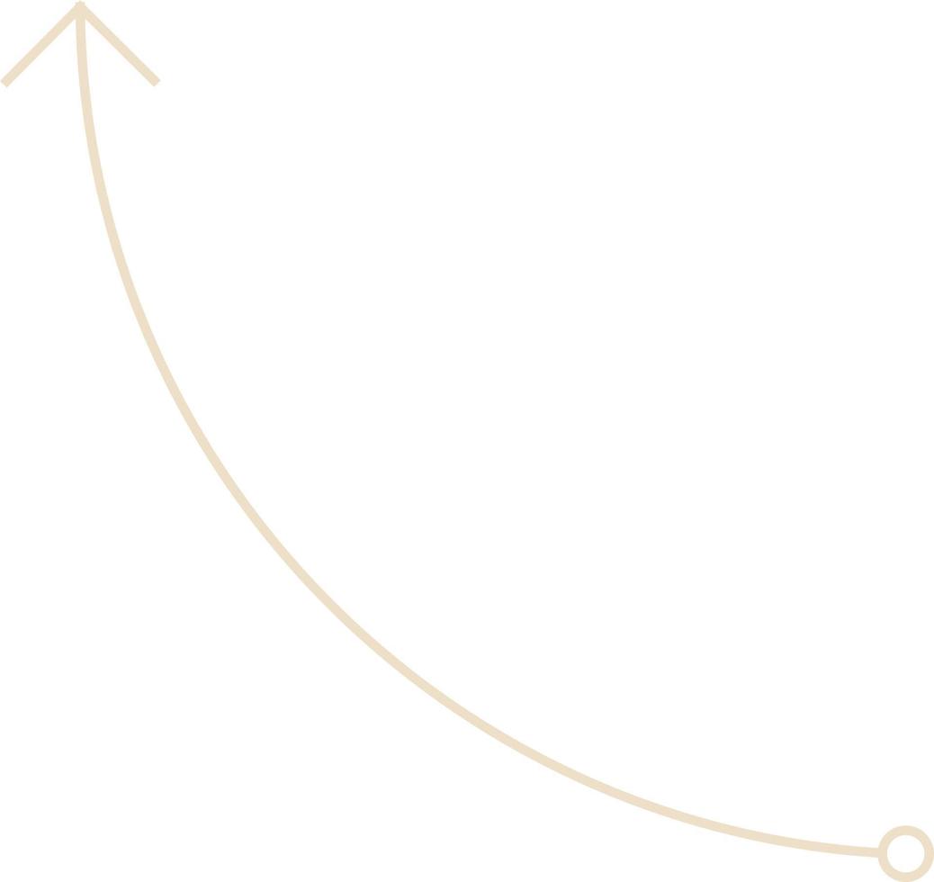 Minimal Thin Arrow Vector Illustration