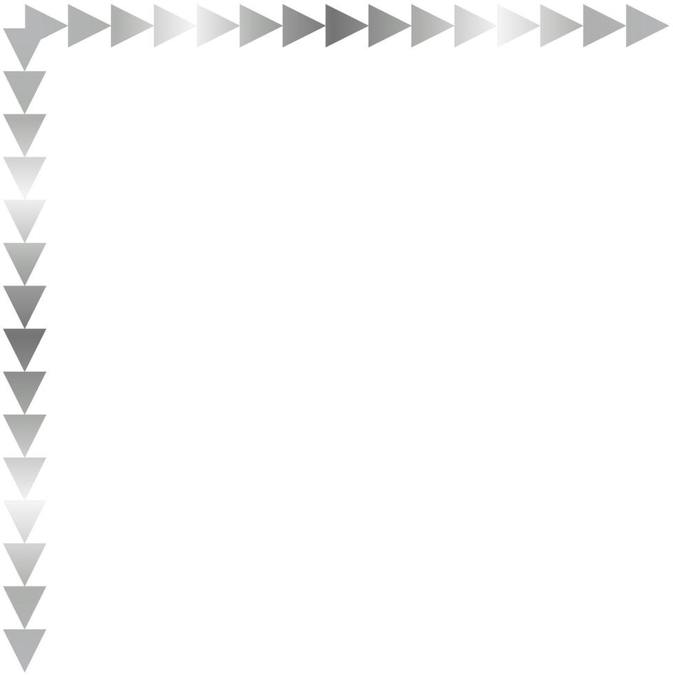 Silver Corner Border Vector Illustration
