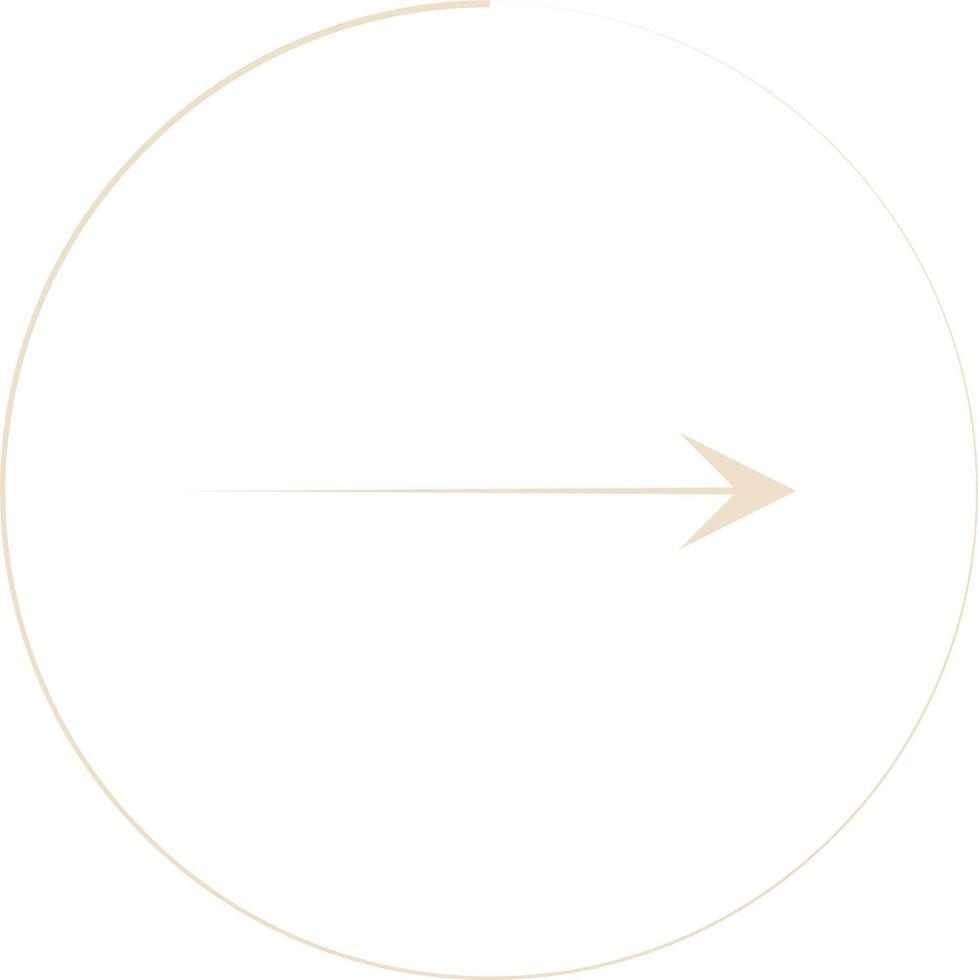 Minimal Thin Arrow Vector Illustration