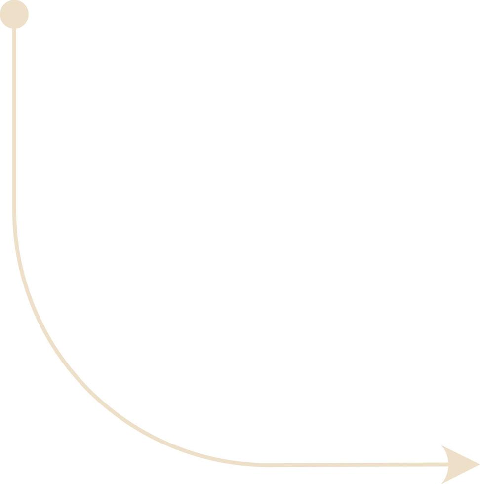 Minimal Thin Arrow Vector Illustration