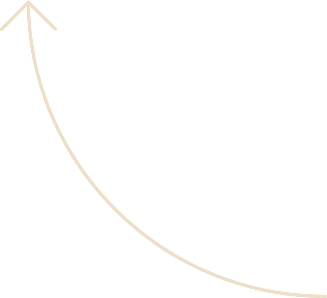Minimal Thin Arrow Vector Illustration