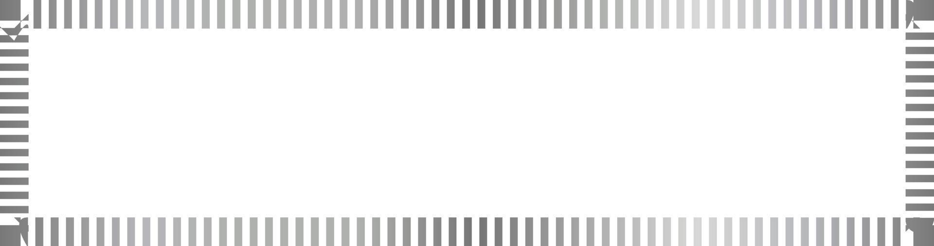 Silver Rectangle Border Frame Vector Illustration