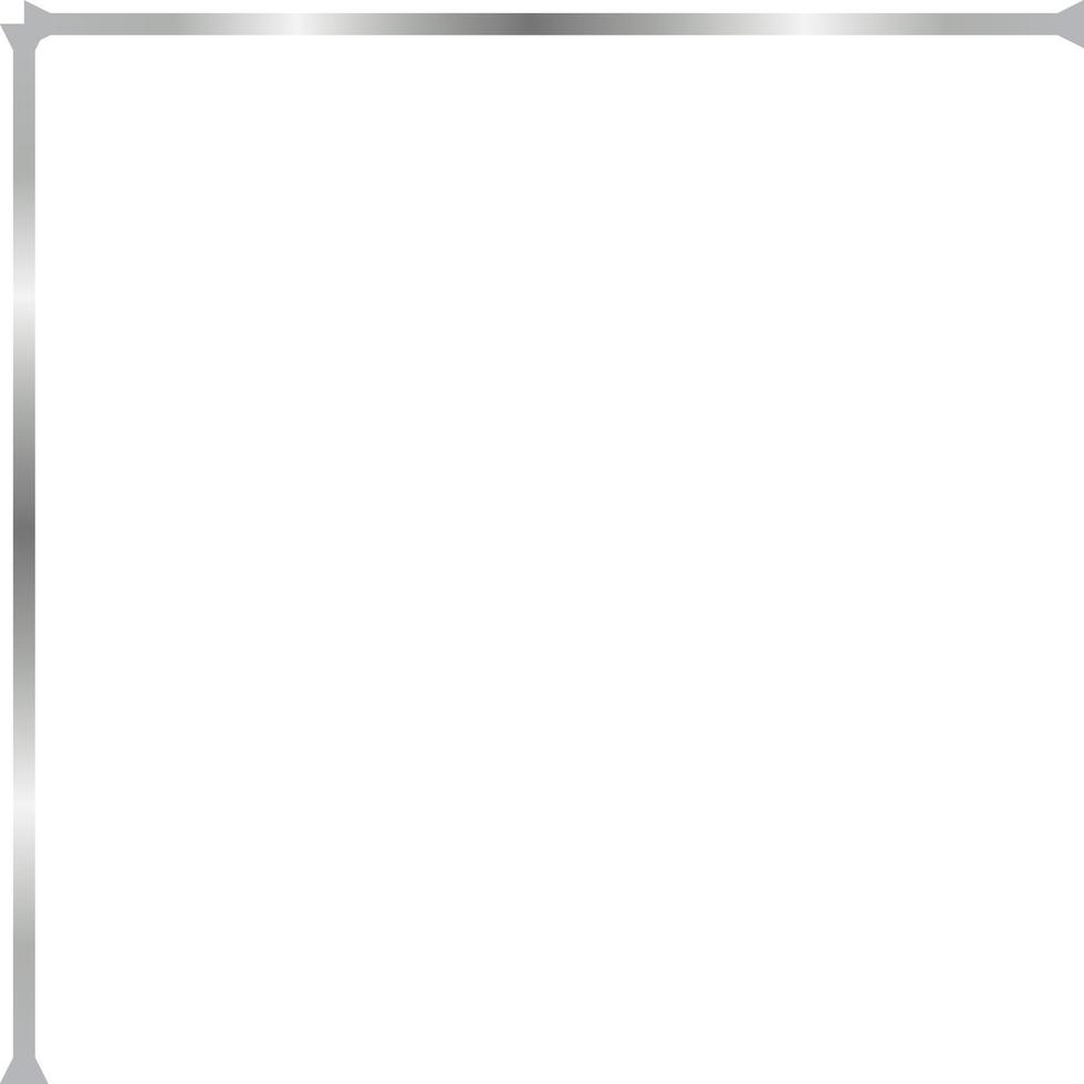Silver Corner Border Vector Illustration