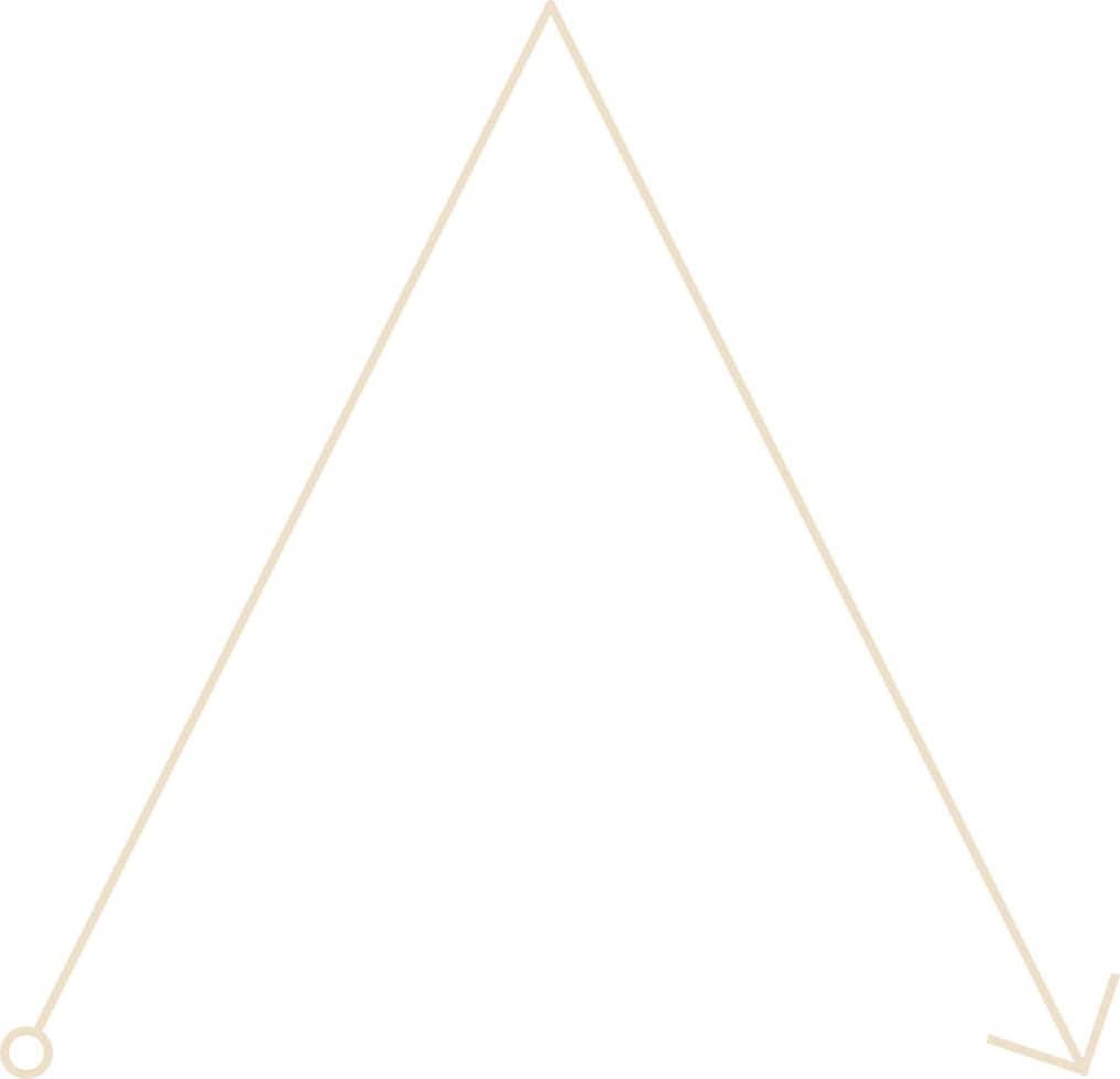 Minimal Thin Arrow Vector Illustration