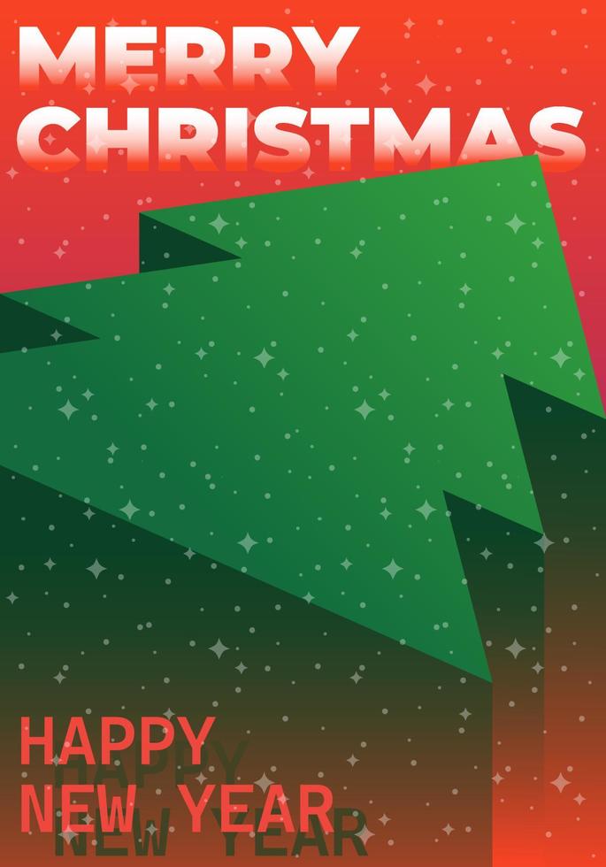 Merry Christmas and Happy New Year, greeting cards, posters, holiday covers. Minimalist style design templates for the Internet, social networks, print vector