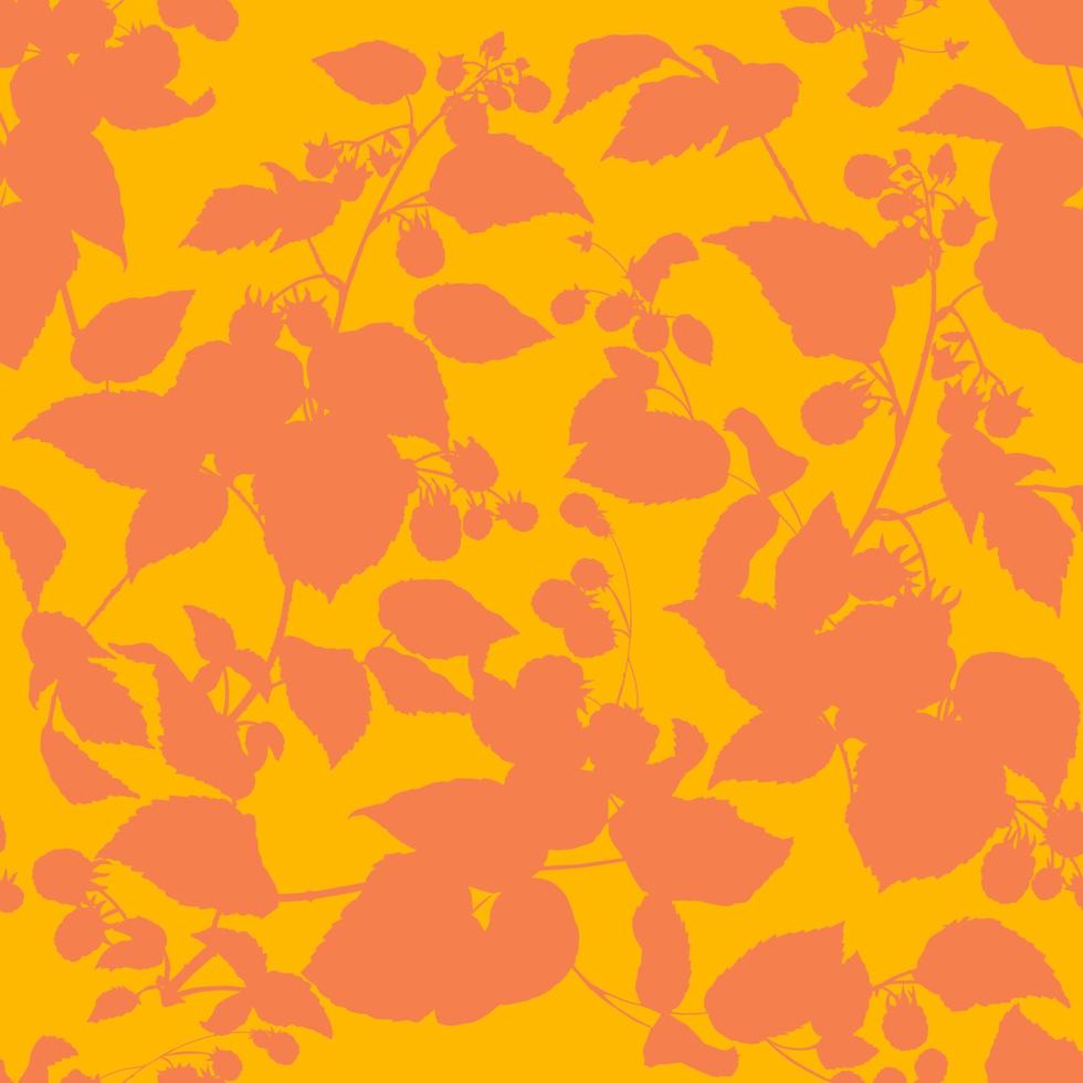 Decorative seamless pattern with branches and raspberries. Ideal for fabric, wallpaper, wrapping paper, filling drawings, textiles, web page textures vector