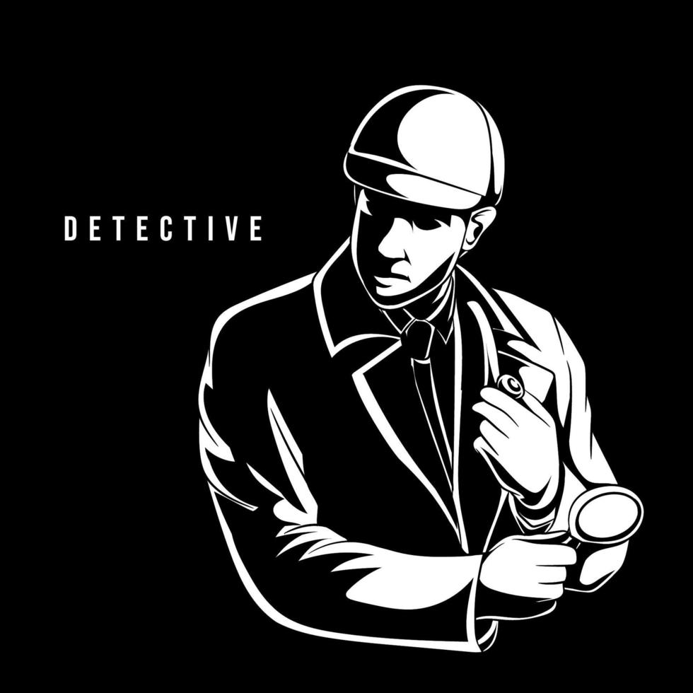 ilustración vectorial de detectives vector