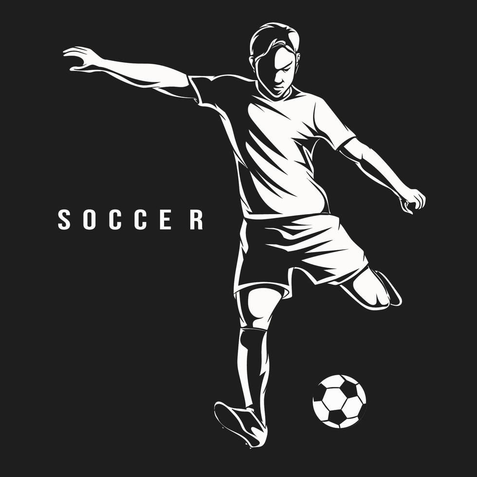 ilustración vectorial de fútbol vector