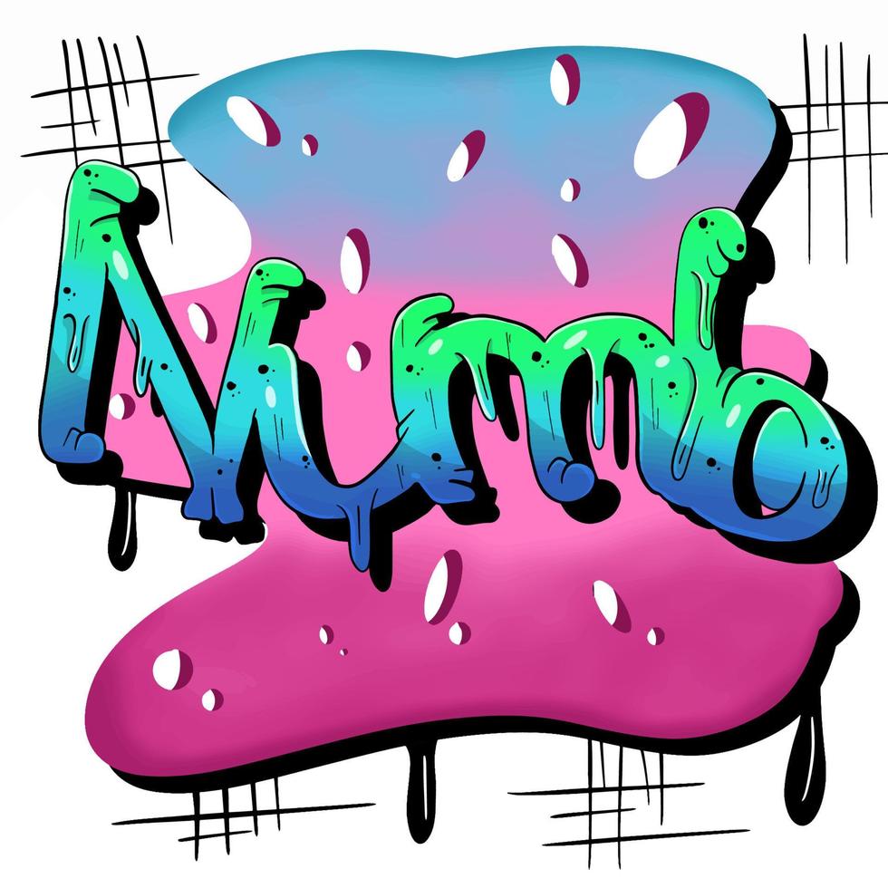 The Numb graffiti 13593638 Vector Art at Vecteezy