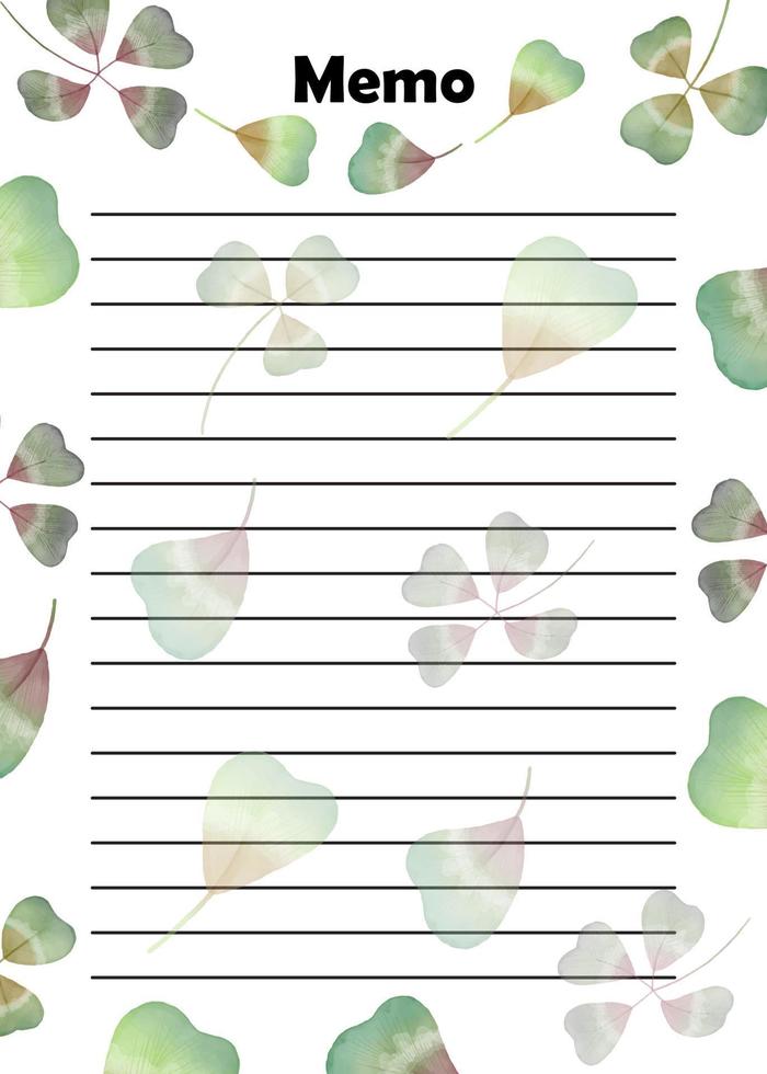 the clover memo vector