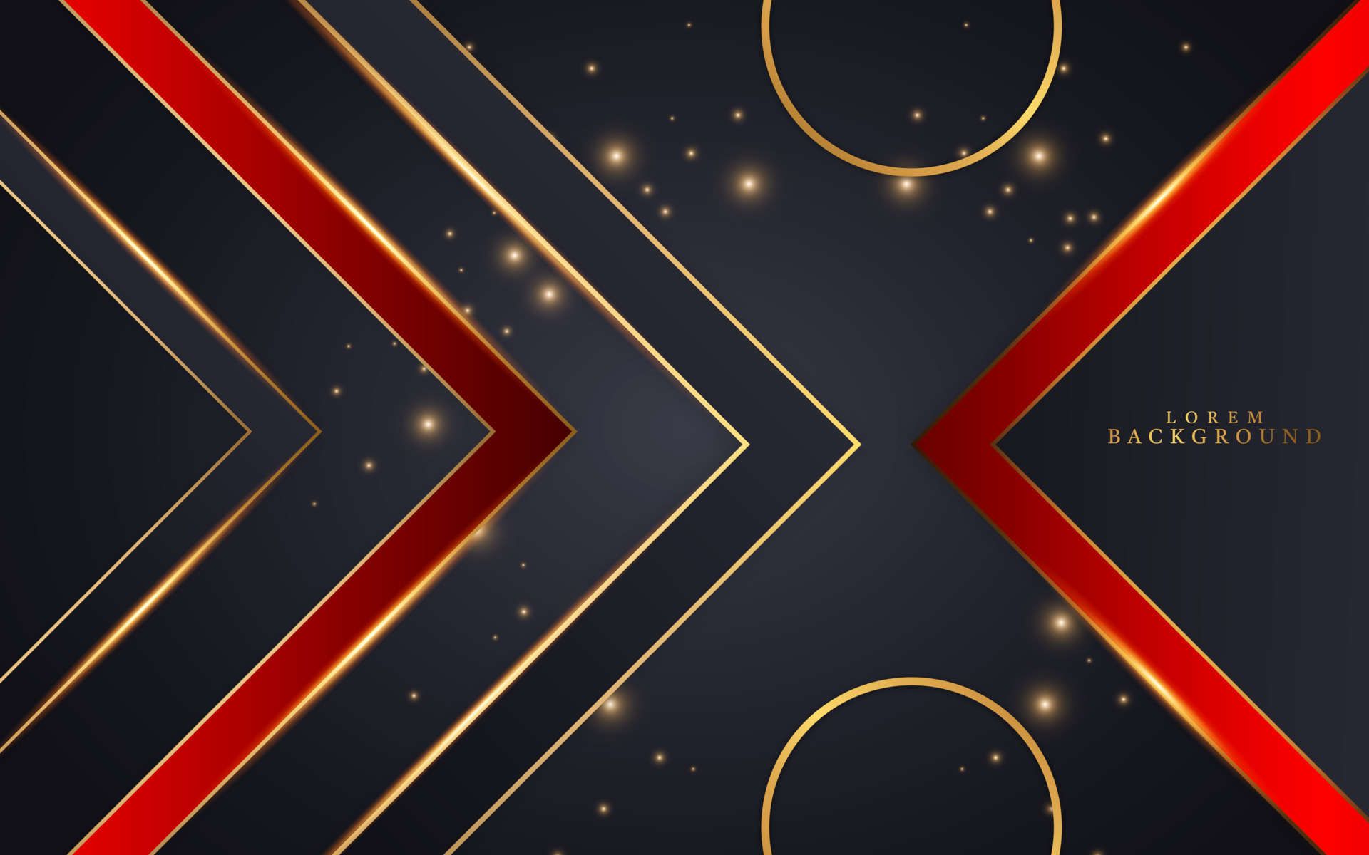 Abstract black,red and gold geometric background 13593698 Vector Art at