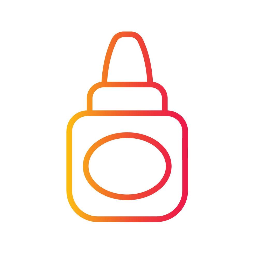 adhesive gum gradient outline icon vector