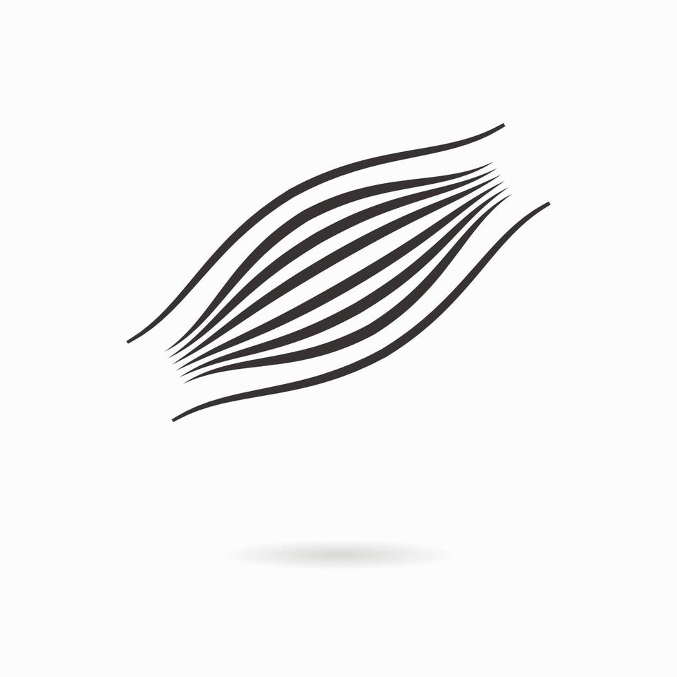 Muscle fiber icon. Logo design template. Vector illustration.
