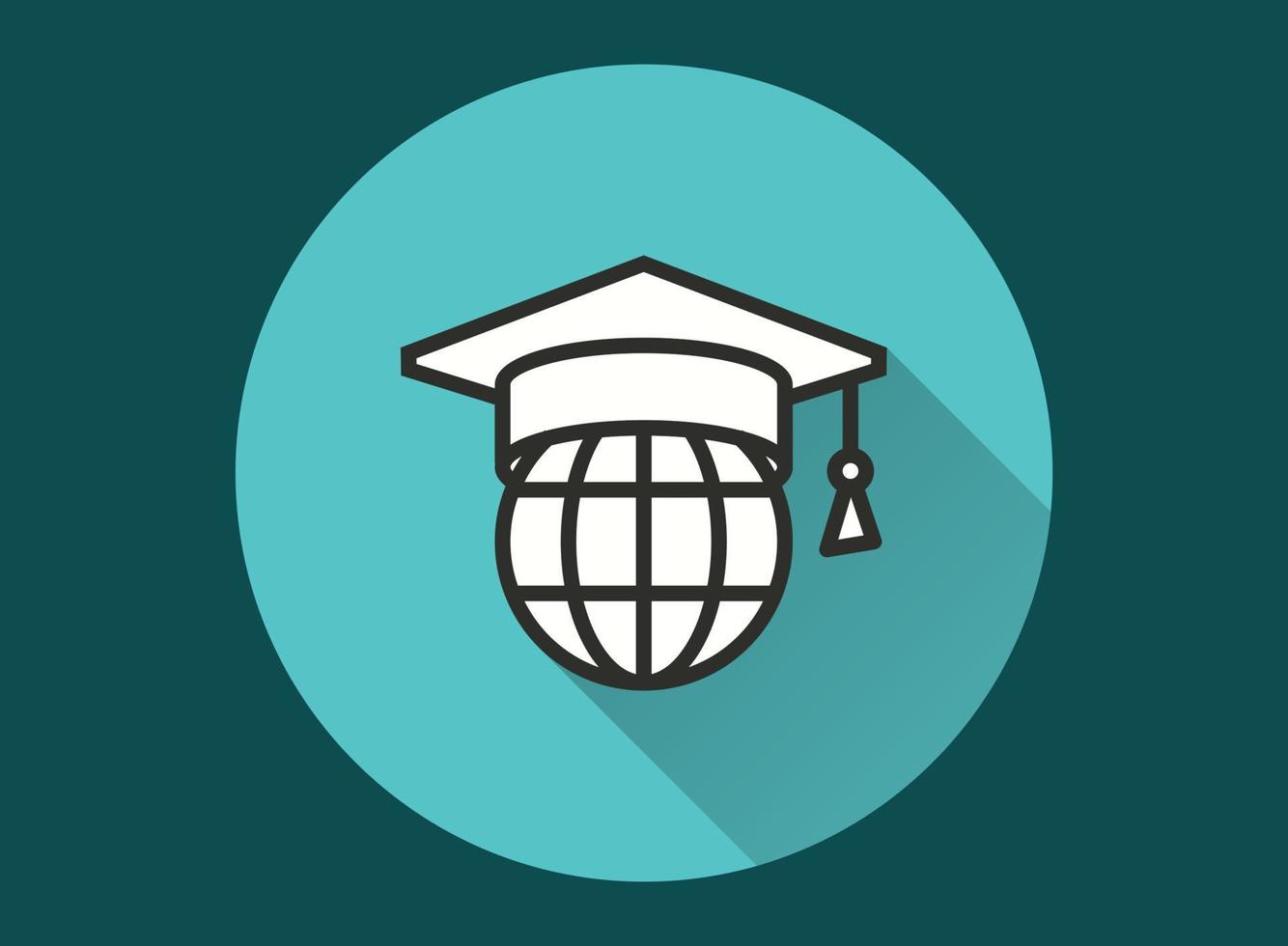 Online education icon for graphic and web design. vector