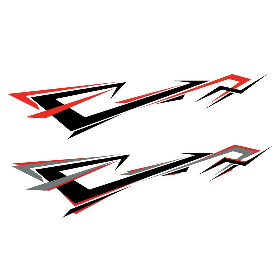 car body wrapping template sticker design vector