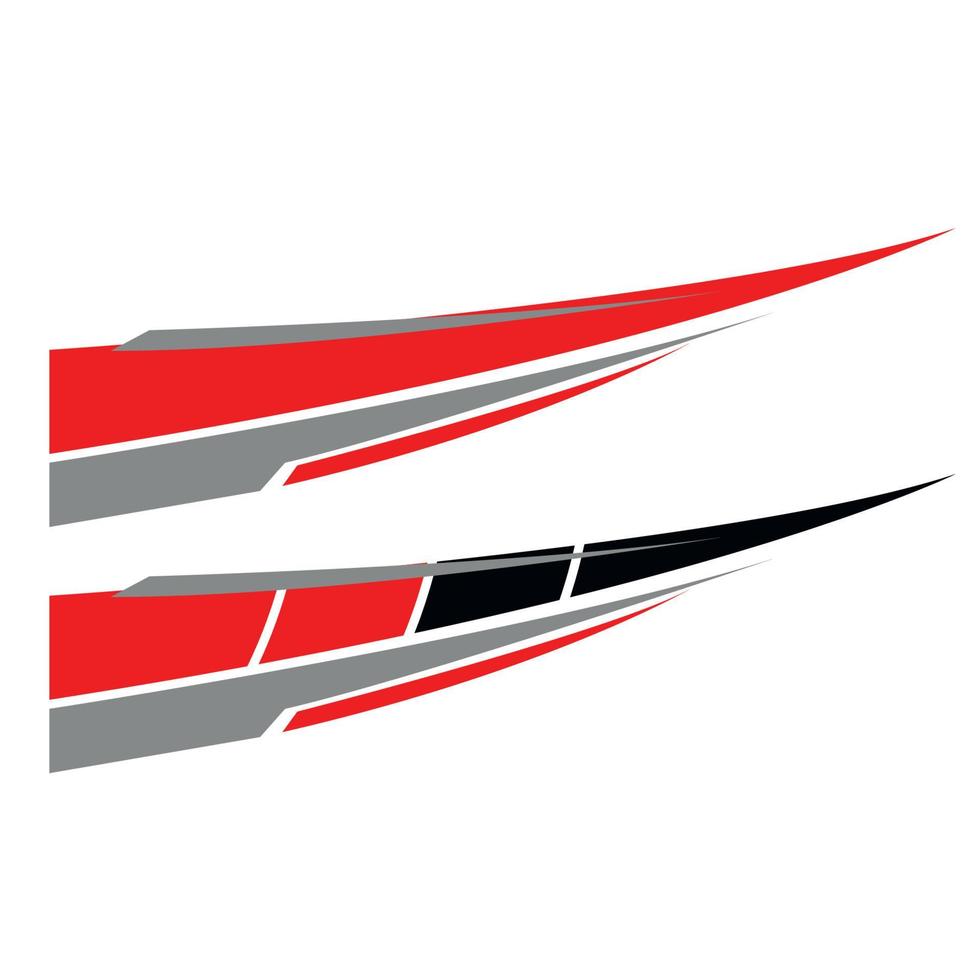 racing car body sticker design vector. car modification sticker