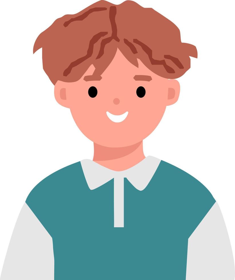 Smiling Boy Avatar vector