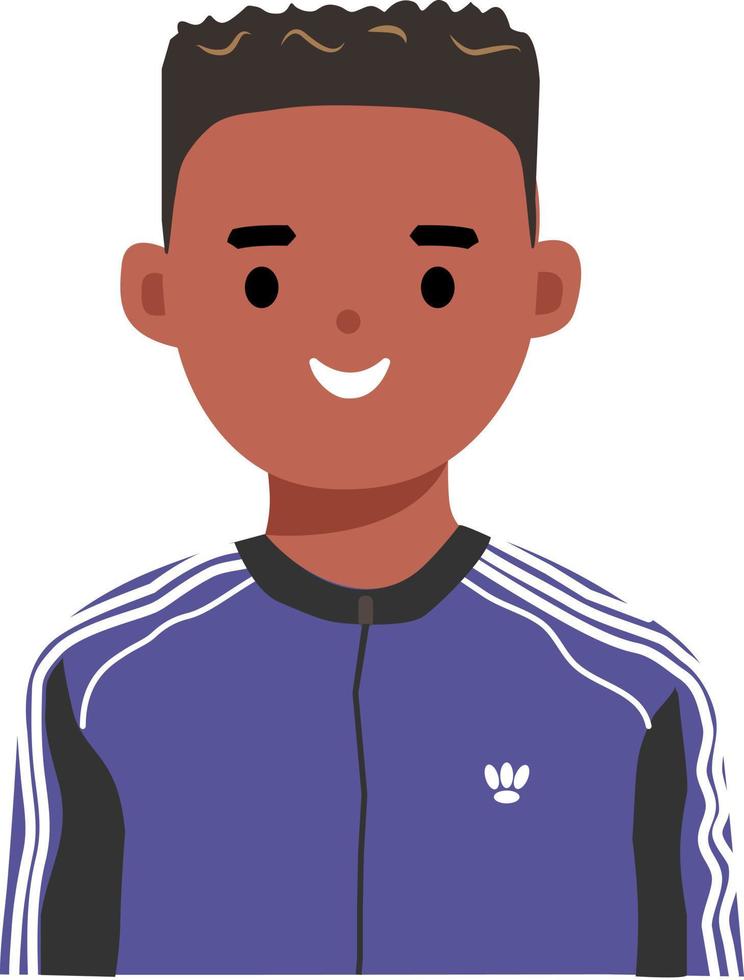 el avatar del niño sonriente vector