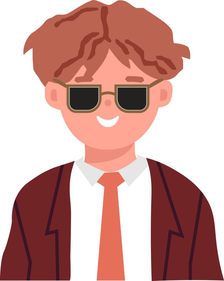 The Smiling Boy Avatar vector