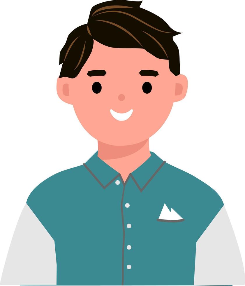 The Smiling Boy Avatar vector