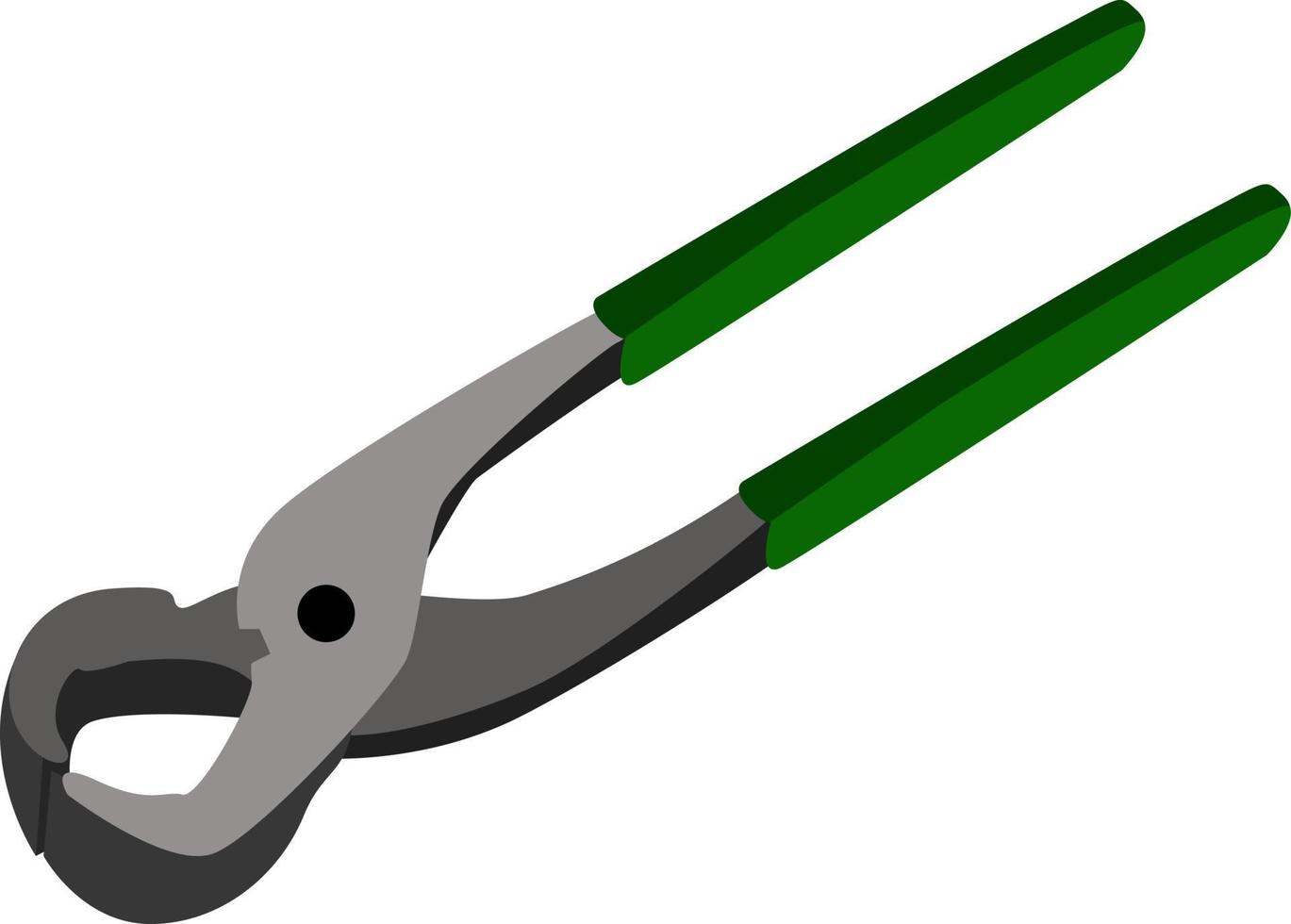 Tile nippers, illustration, vector on white background.