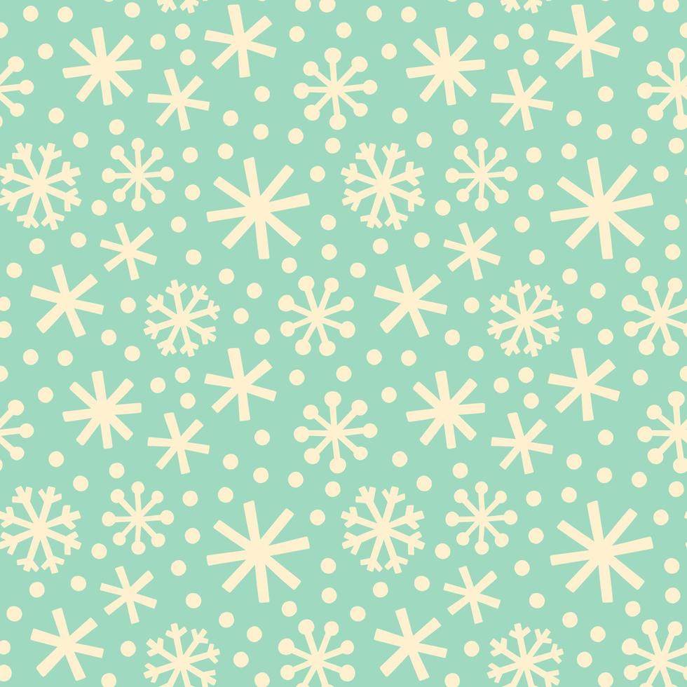 copos de nieve azul pastel y patrones sin fisuras de navidad confeti. fondo vintage de vacaciones de invierno de nieve que cae. vector