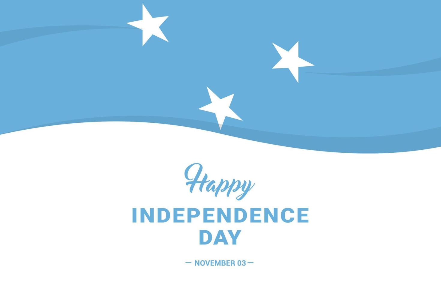 día de la independencia de micronesia vector