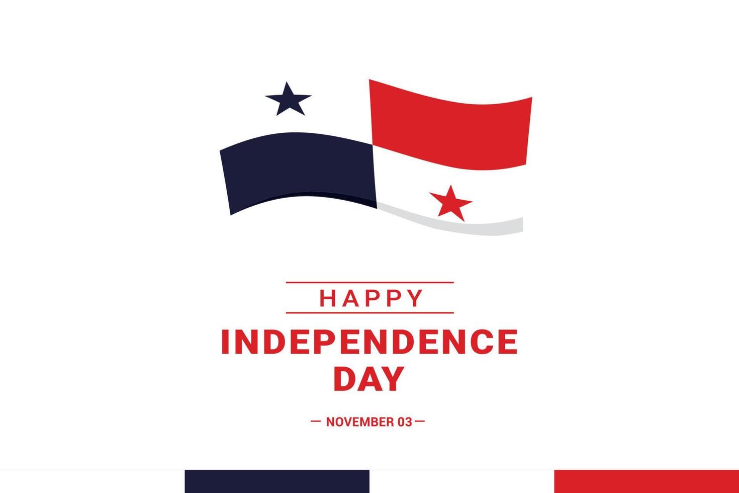 Panama Independence Day vector