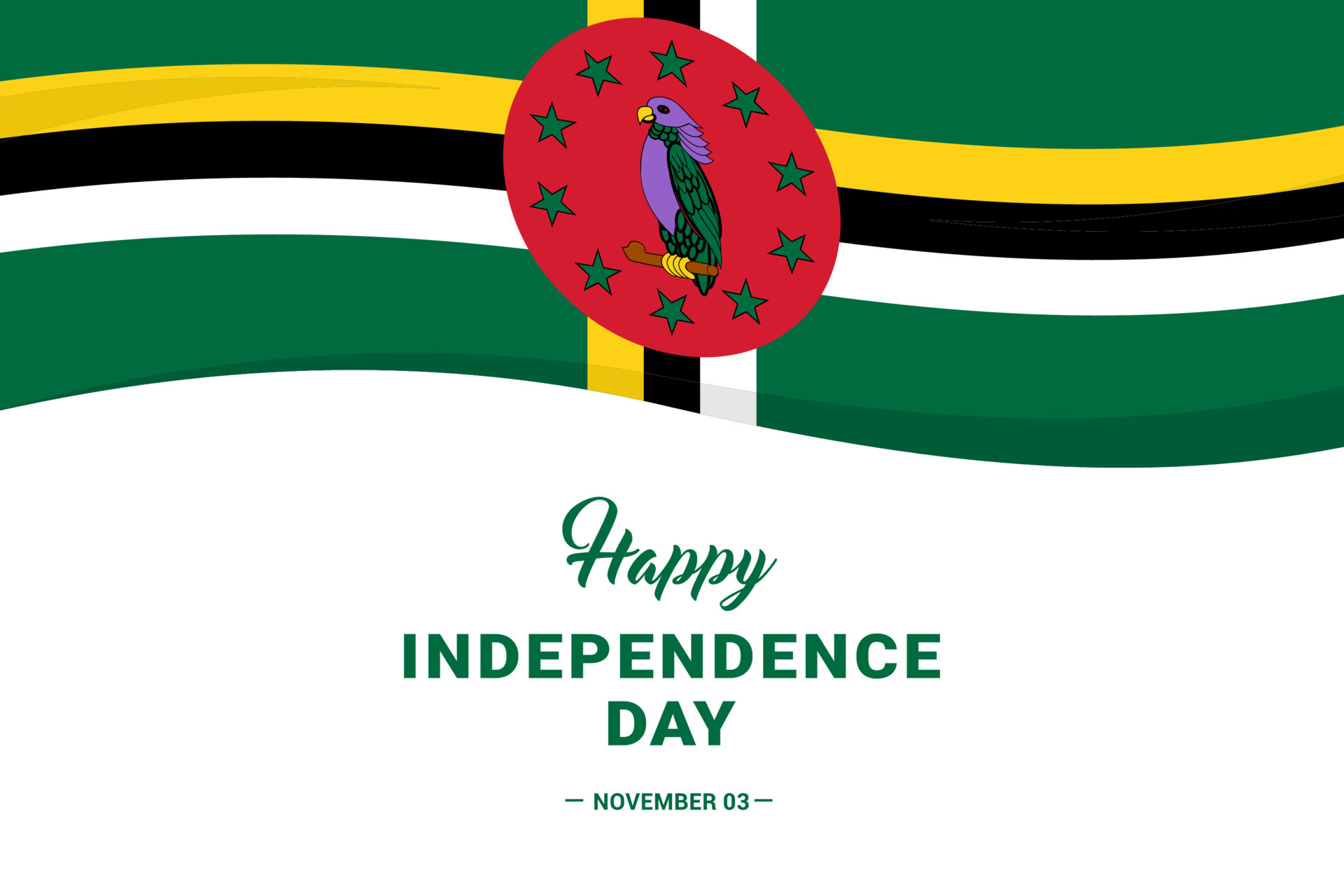 Dominica Independence Day 13594232 Vector Art at Vecteezy